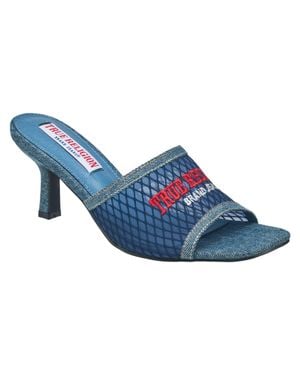 TRUE RELIGION Coi Mesh Slip On Heel - Blue