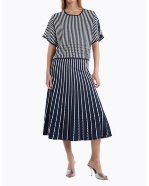 CHRISTY LYNN Colton Modern Knit Skirt - Blue