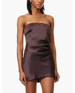 Bec & Bridge Symone Strapless Mini Dress - Purple