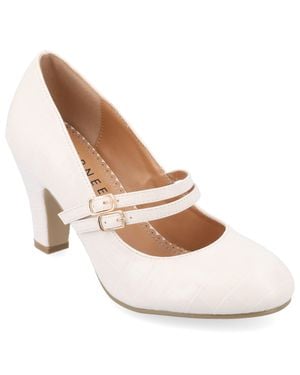 Journee Collection Apos;S Narrow Width Windy Pumps - White