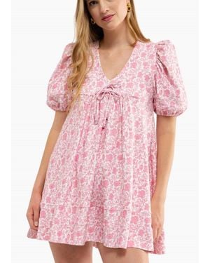 Smith & Quinn Emme V-Neck Dress - Pink