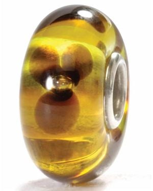 Trollbeads Translucent Flower Glass Bead Charm - Yellow