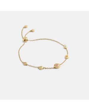 COACH Open Circle Slider Bracelet - Metallic