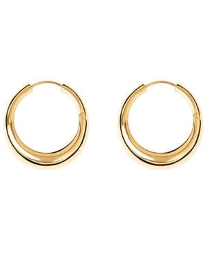 LIE STUDIO Andrea Round Earrings - Metallic