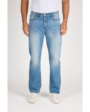 Monfrere Caine Straight Leg Vintage Rigid Denim Jeans - Blue