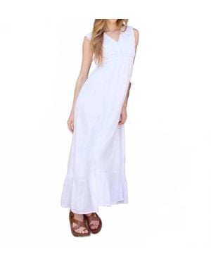 Charlie b Appliqué Detailed Maxi Dress - White