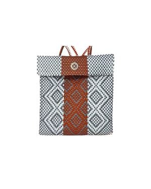 Lolas Bag Medium Handmade Aztec Backpack - Black