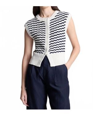 A.L.C. Margo Sleeveless Sweater Top - Blue