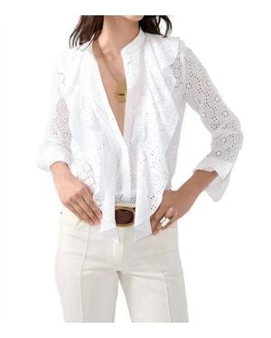 Barbara Bui Broderie Anglaise Shirt - White