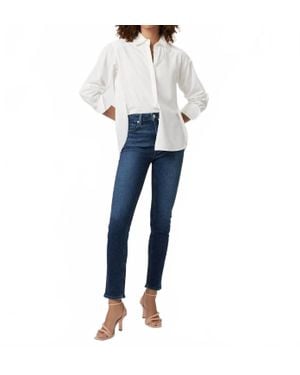 PAIGE Gemma High-Rise Skinny Jeans - Blue