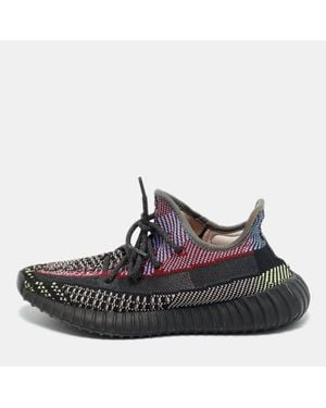 Yeezy Boost 350 V2 Yecheil (Non-Reflective) Size 39 1/3 Knit Fabric Low Top Sneakers - Black