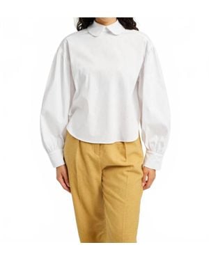 Eliza Faulkner Leni Balloon Sleeves Shirt - White