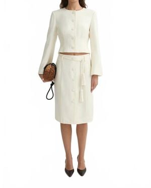 Posse Elspeth Midi Skirt - Natural