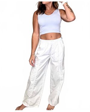 Charlie b Jump Into These Parachute Pants - White