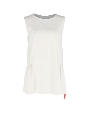 Marni Sleeveless Peplum Top - White