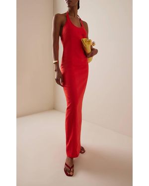 SIR. Elodie Halter Midi Dress - Red