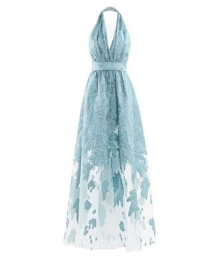 Saiid Kobeisy Brocade Jumpsuit - Blue