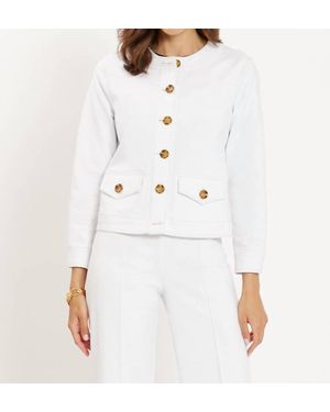 Jude Connally Raleigh Button Down Jacket - White