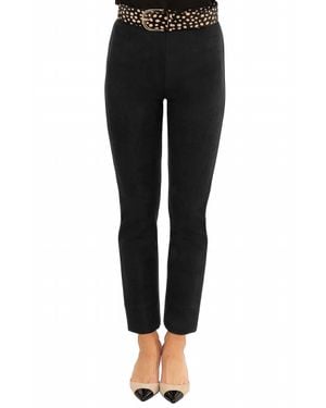 Gretchen Scott Gripeless Ultra Suede Pull On Pants - Black