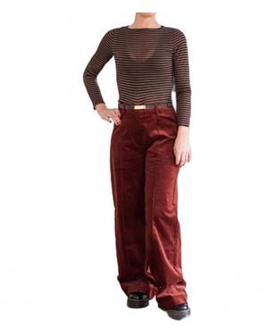 Lalavon Lindy Corduroy Pants - Red