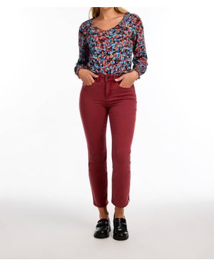 Fdj Olivia Boot Ankle Denim - Red