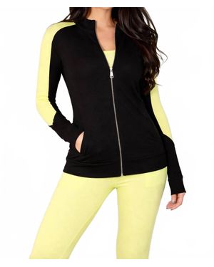 French Kyss Zip Bomber Jacket - Black