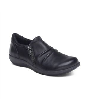 Aetrex Katie Side Zip Slip On - Blue