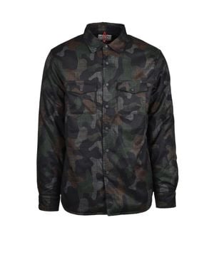 MC2 Saint Barth Chalet Camouflage Padded Stretch Jacket - Black