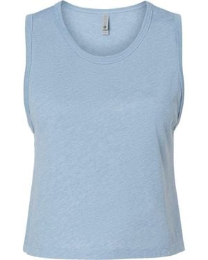 Next Level Festival Crop Tank - Blue