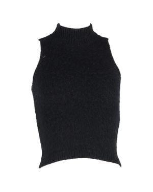 Versace High Neck Sleeveless Top - Black