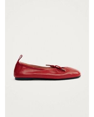 Alohas Rosalind Leather Ballet Flats - Red