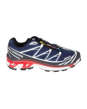 Salomon Gore-Tex Trail Running Sneakers With Mud Contagrip Outsole - Blue