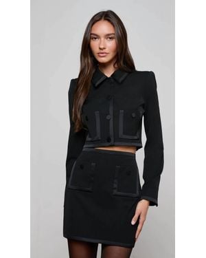 L'Agence Cassiopea Mini Skirt - Black