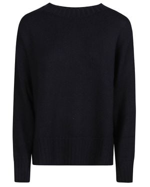 Drumohr Refined Round Neck Sweater - Black