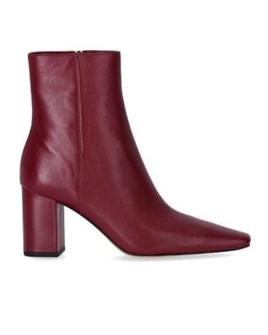 Michael Kors Elisa Mulberry Heeled Ankle Boot - Purple
