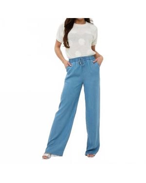 EsQualo Senia Flowers Sweaters - Blue