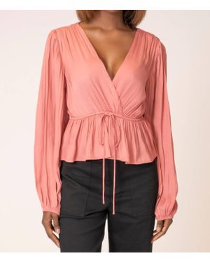 AREA STARS Eloise V-Neck Top - Pink