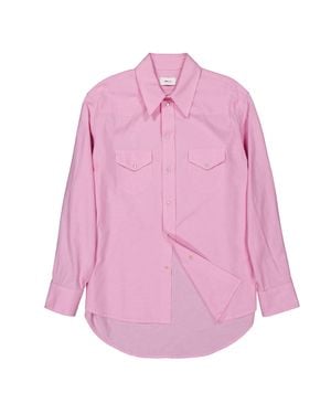 Bally Oversized Relaxed-Fit Cotton Shirt - Pink