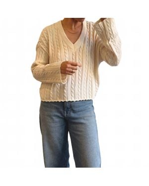 Known Supply Bizzy Cotton Sweater - Blue