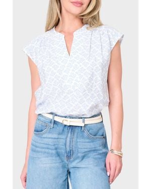 Gibsonlook Lark And Laurel Cap Sleeve Top - White