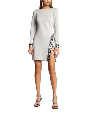 Tadashi Shoji Loren Neoprene Mini Dress - Metallic