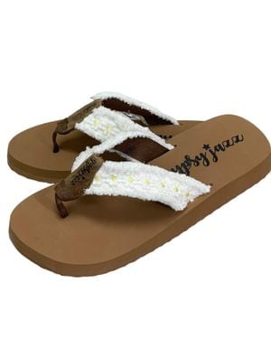 Gypsy Jazz Daisies Flip-Flop - Brown