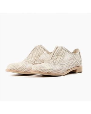 All Black Meshman Loafers - White