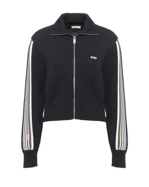 Autry Logo High Neck Viscose Sweatshirt - Black