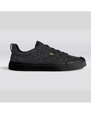 CARIUMA Ibi Low Sneakers Stone Knit Lace Up Casual Shoes Gal1746 - Black