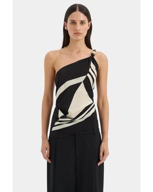 SIR. Pietra Wrap Top - Black