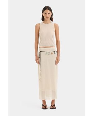 SIR. Peregrine Layered Skirt - White