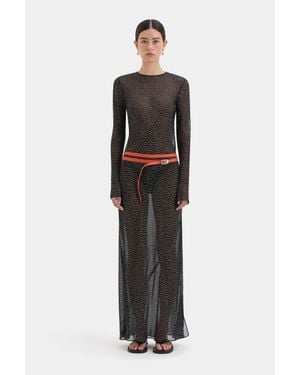 SIR. Lisander Long Sleeve Dress - Black