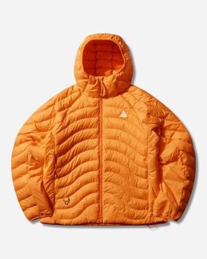 Nike Men S Acg Lava Flow Therma-fit Adv Jacket Safety Orange
