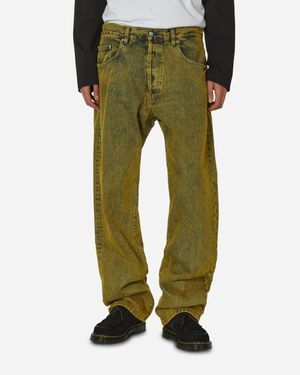 Aries Acid Wash Batten Jeans - Green